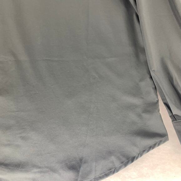 Columbia Solid Dark Gray Long Sleeve Button-Up Shirt Lightweight Size XL - Picture 12 of 15